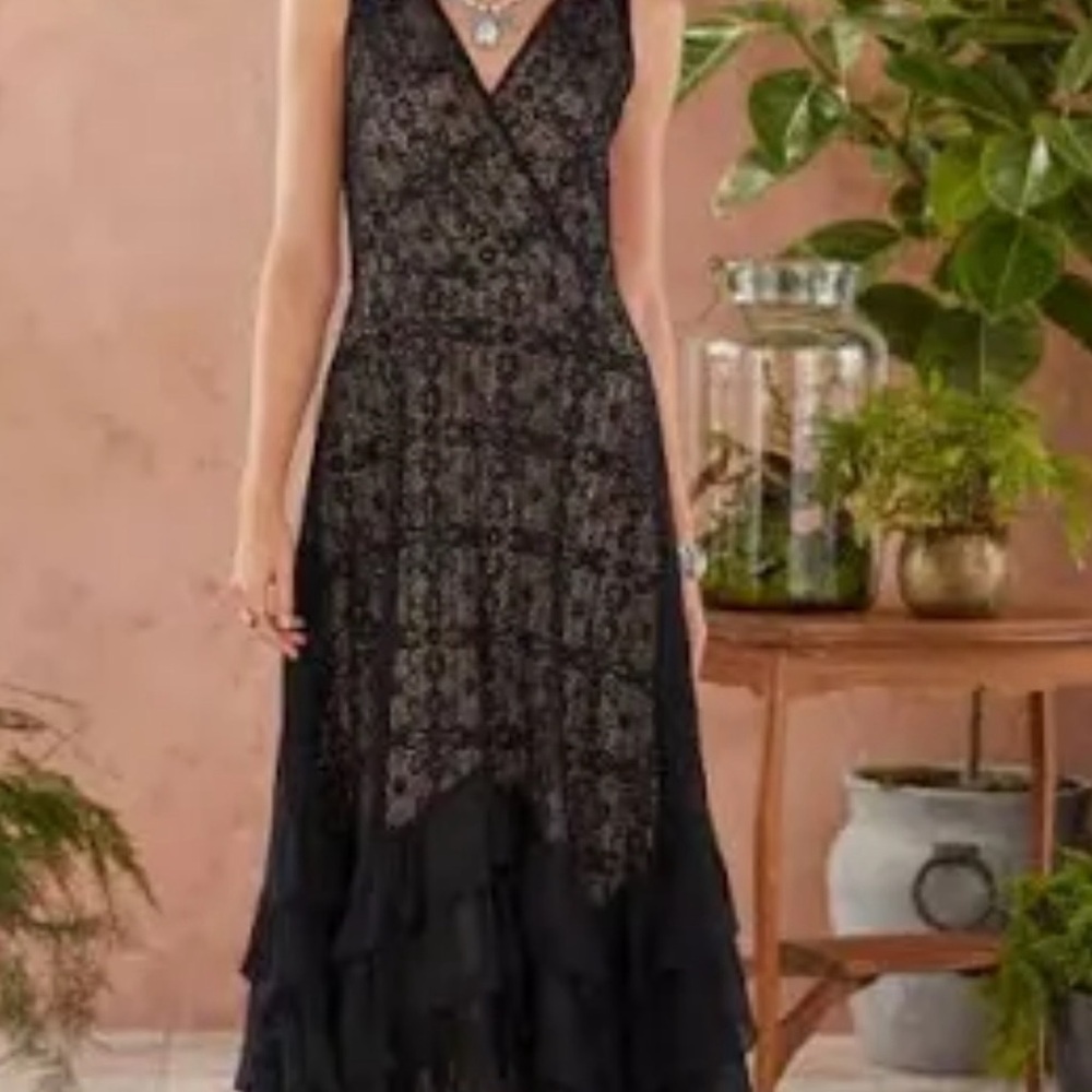 Sundance Black Sleeveless V-Neck Maxi Dress
